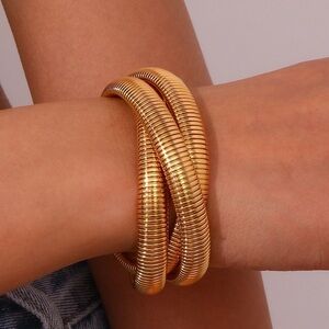 3 Layer Bracelet - Gold (7306)